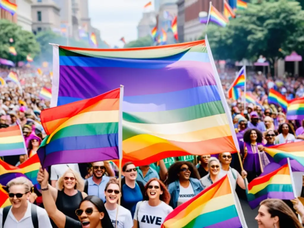 Un vibrante desfile LGBTQ+ muestra historias de resistencia derechos humanos LGTBQ en una demostración de unidad y pasión