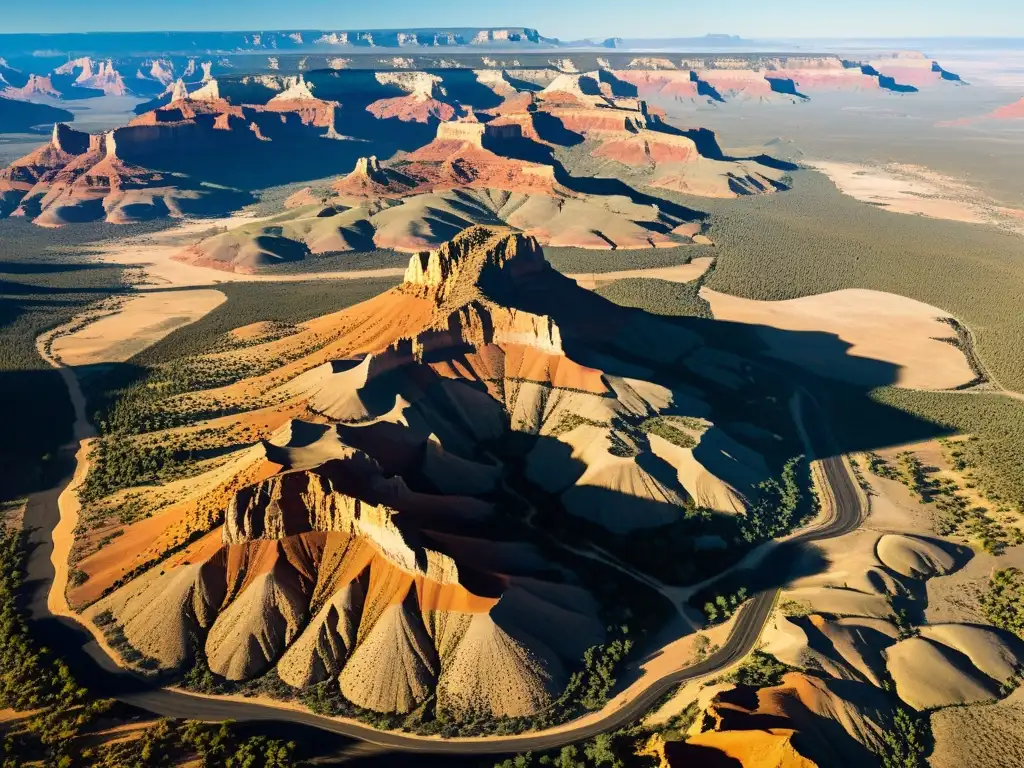 Vista aérea de Oak Flat, un paisaje majestuoso y sagrado para los Apaches, con contrastes entre la naturaleza y el conflicto minero Apache Sagrado