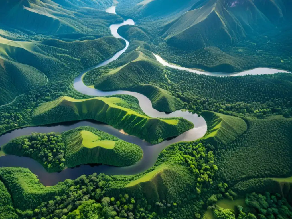 Vista aérea de la vasta y diversa tierra ancestral Lhaka Honhat en Argentina, destacando su belleza natural y significado cultural